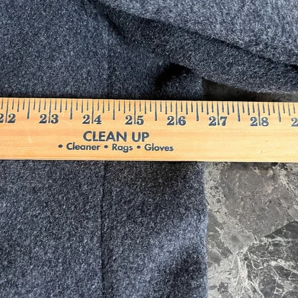 Vintage Stratojac Men's Gray Double Breasted Overcoat Wool Winter Outdoors S48
